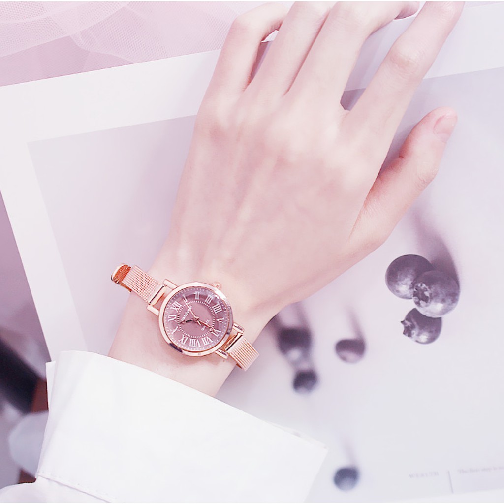 DHD239 ĐỒNG HỒ NỮ DÂY LƯỚI NHUYỄN CANDY CAT 239 LA MÃ PHONG CÁCH THỜI TRANG HÀN QUỐC | BigBuy360 - bigbuy360.vn