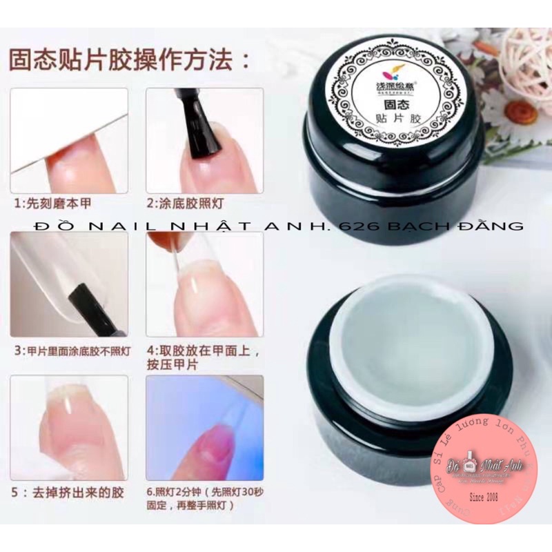 Gel gôm, gel làm chảmr ,gel dán móng úp siêu chắc