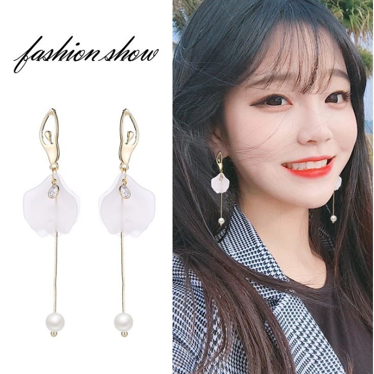 Bông tai hoa tai cánh Ánh Vàng phong cách Hàn Quốc i16