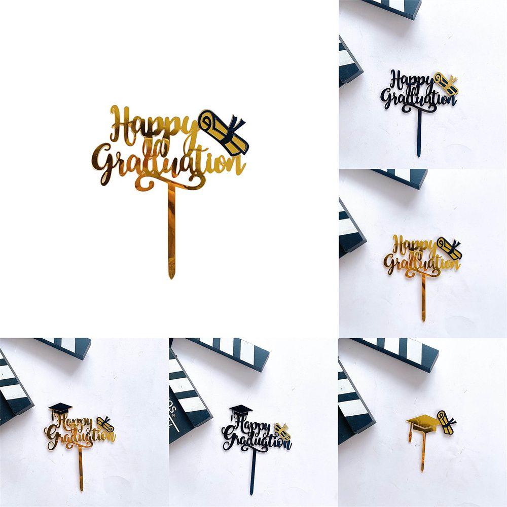 JANE Topper Trang Trí Bánh Kem Hình Chữ Happy Graduation