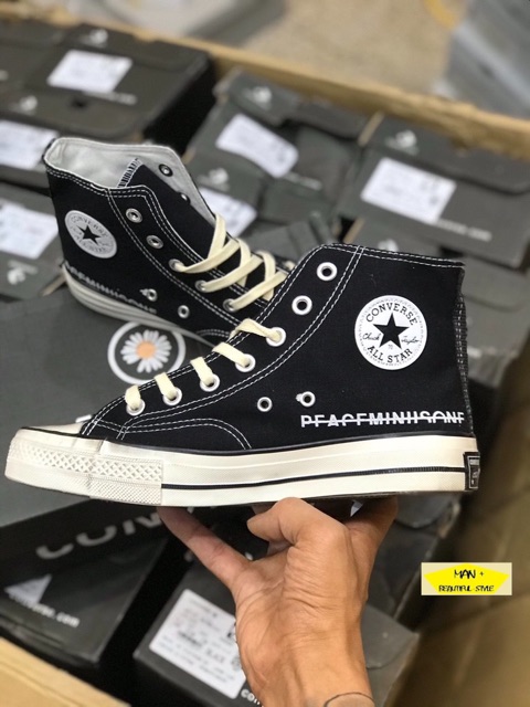 (Full box + quà tặng + free ship) giày thể thao cao cổ PEACEMINUSONE x converse chuck 1970s dành cho nam nữ