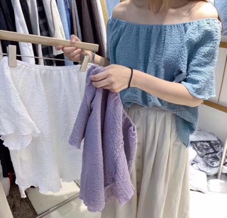 Áo trễ vai chất xốp Hàn
