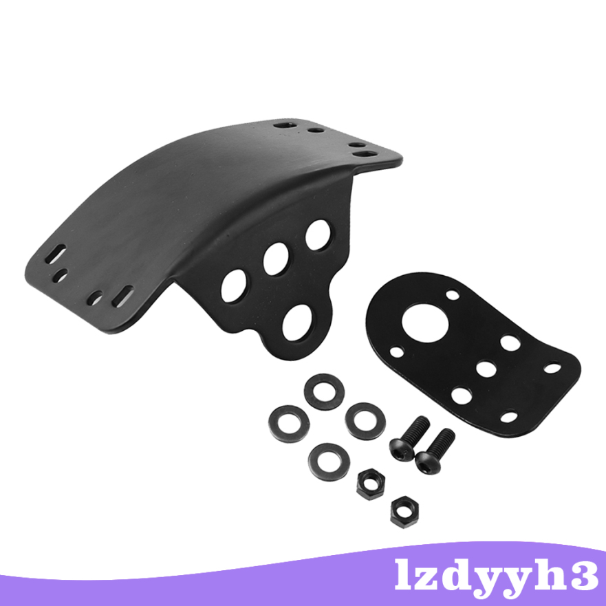 YouthTrip Black Motorcycle Side Mount 3/4\" License Plate Bracket Holder for Chopper Harley