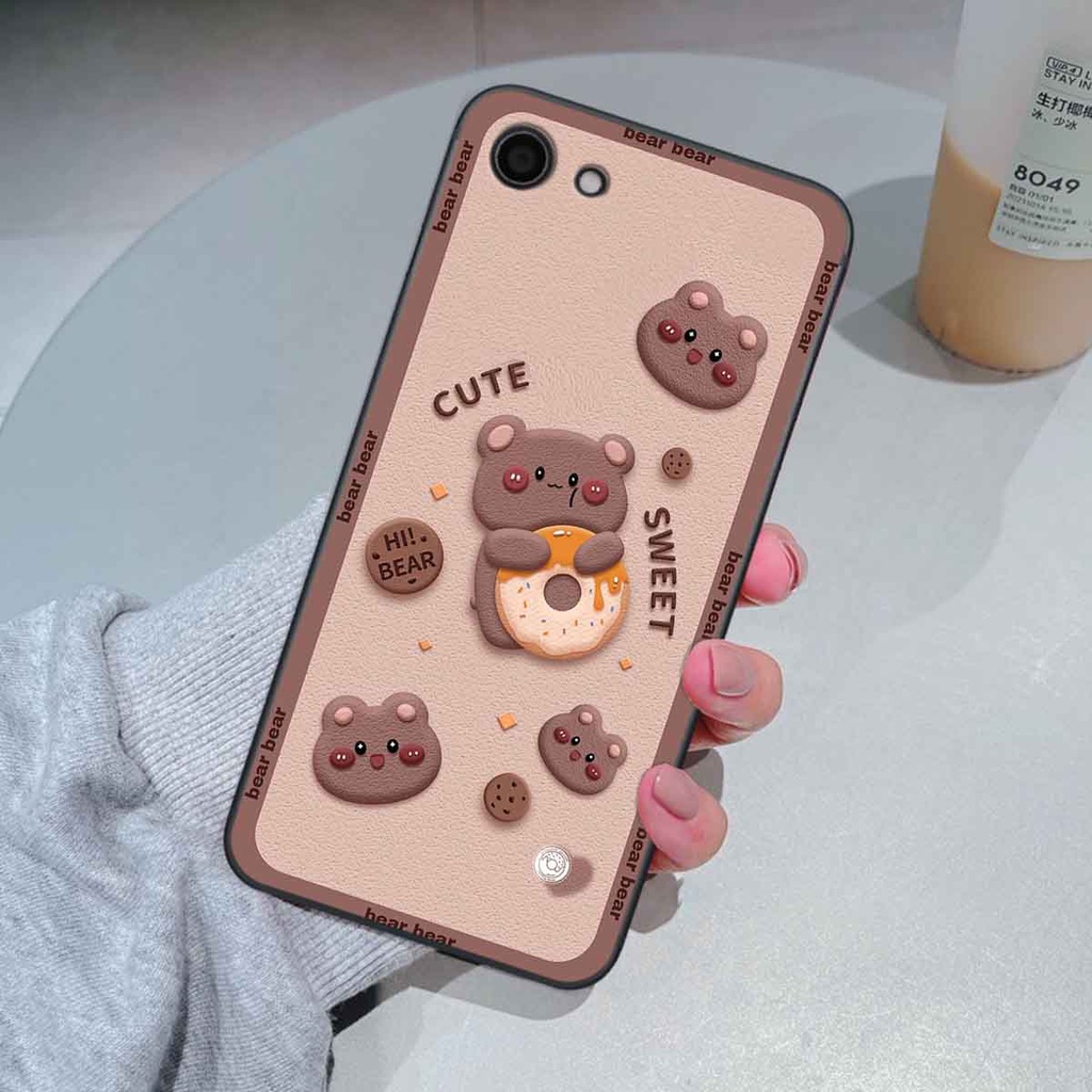 Ốp Vivo Y81 / Y83 bear brick, gấu đáng yêu, dễ thương