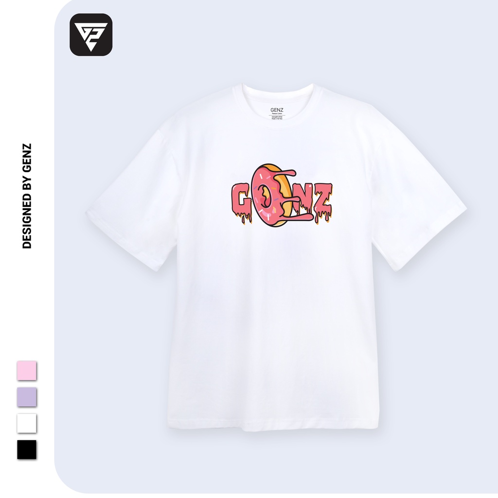 Áo thun tay lỡ GENZ phông Unisex nam nữ Premium Cotton oversize form rộng Eat Everything