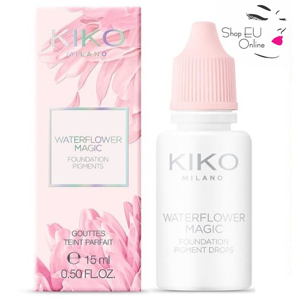 Kem nền dạng lỏng WATERFLOWER MAGIC foundation pigment drops- pha kem - Kiko Milano - Italia