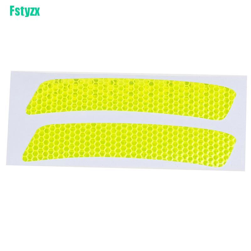 fstyzx 2Pcs Car bumper reflective warning strip decal stickers auto accessories