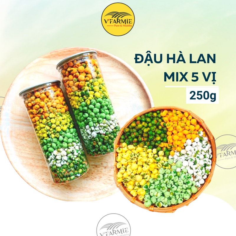 Đậu Hà Lan giòn ngon mix 5 vị Hộp 460g