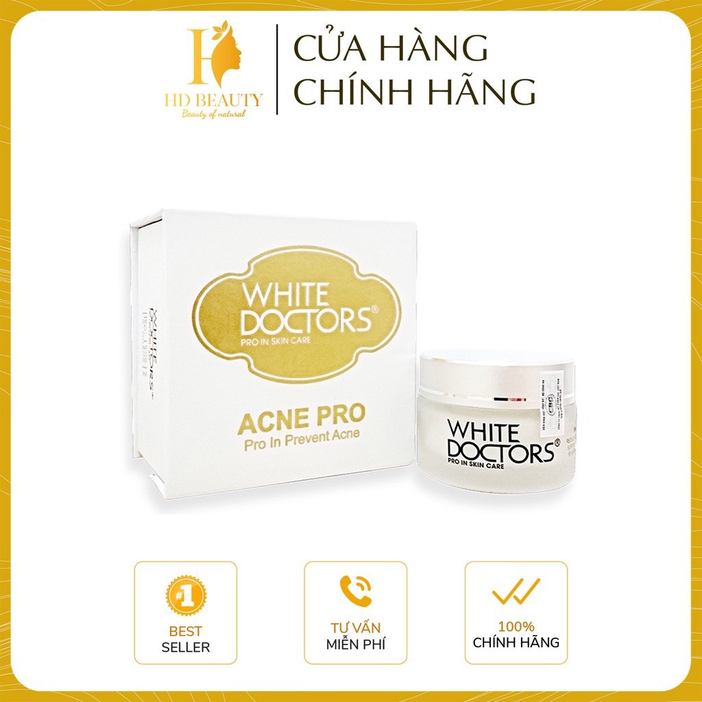 Kem loại bỏ mụn mờ thâm White Doctor Acne Pro 25g