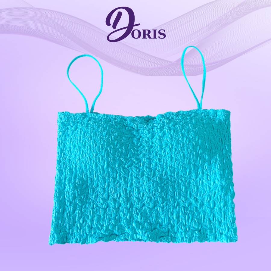 Áo Croptop Cotton Xốp Hai Dây Đệm Mút Nâng Ngực Sexy DORIS 702