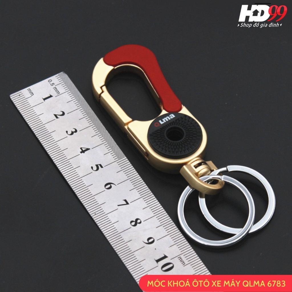 Móc khoá xe máy QLMA 6783 có chốt cài thắt lưng chất liệu inox cao cấp