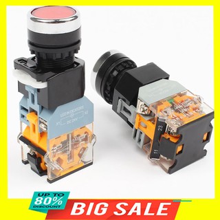 Nút nhấn nhả có đèn 220V nút nhấn tủ điện LA38