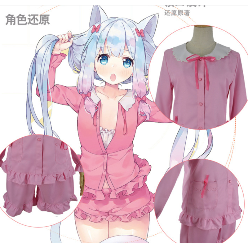 Anime Cosplay Clothing Wig Play Sweater Halloween Costumes Coat Cute Pajamas Nightgown Sleepwear Tops Pants