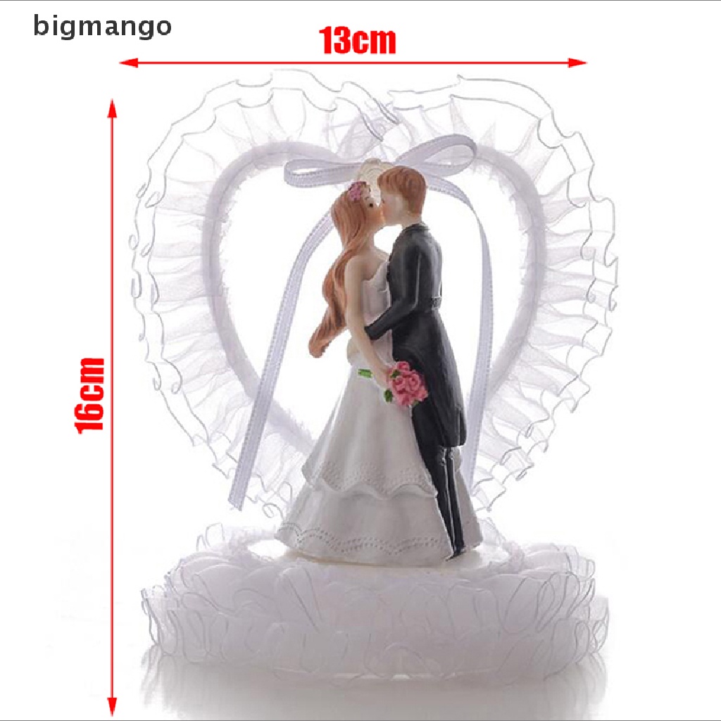 Bigmango 1 Phụ Kiện Hình Cô Dâu Chú Rể Trang Trí Bánh Kem Tráng Miệng Cho Tiệc Cưới