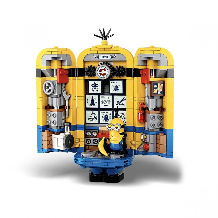 Đồ chơi lắp ráp mô hình Minion A2112 19009 Minions Phòng Chứa Bí Mật Của Minions Bob Kevin Stuart - Xếp hình thông minh