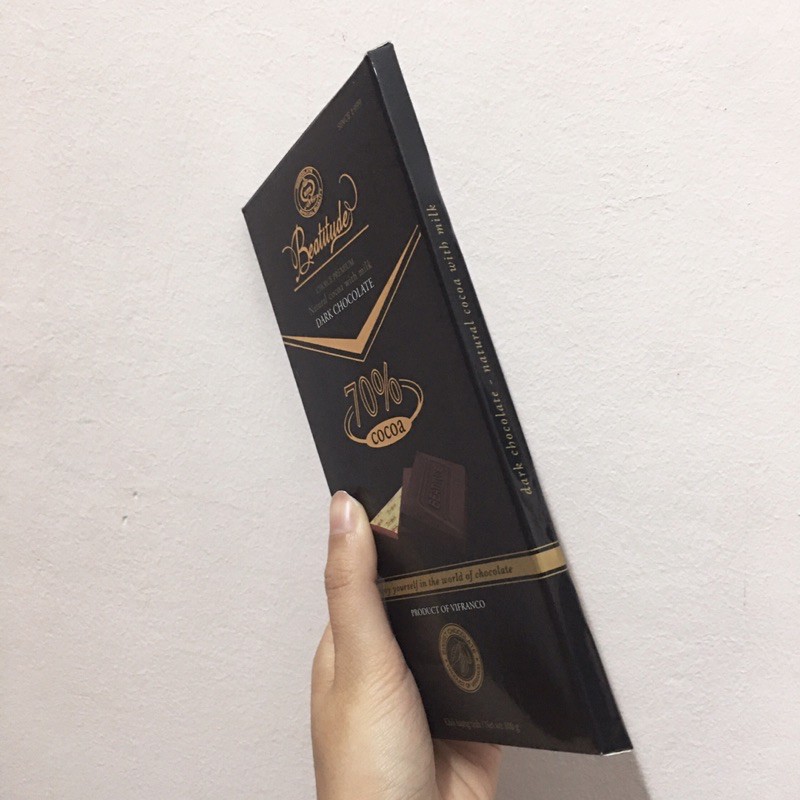 Socola Đen Beatitude 70% Cacao Thanh 100g