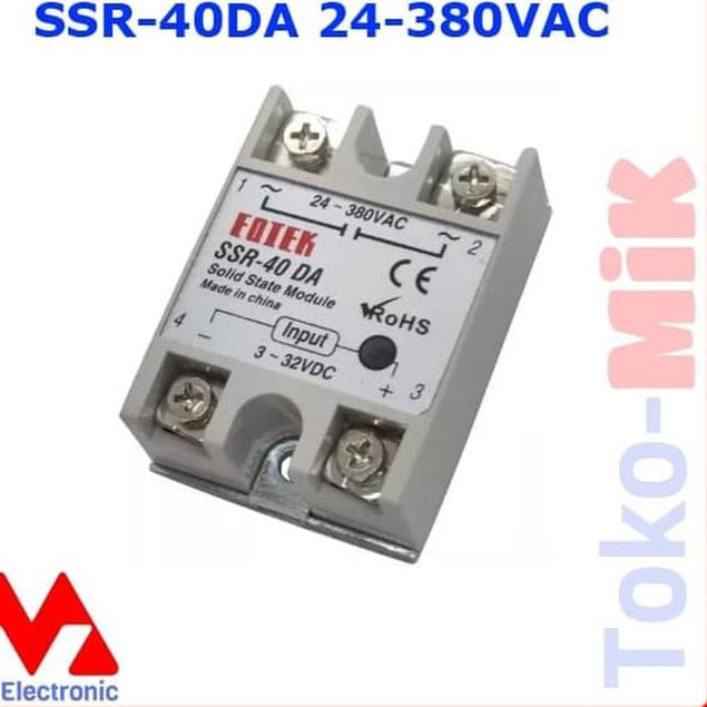 Rơ Le Bán Dẫn Fotek Ssr-40Da 40a Ac 3-32vdc / 24-380v