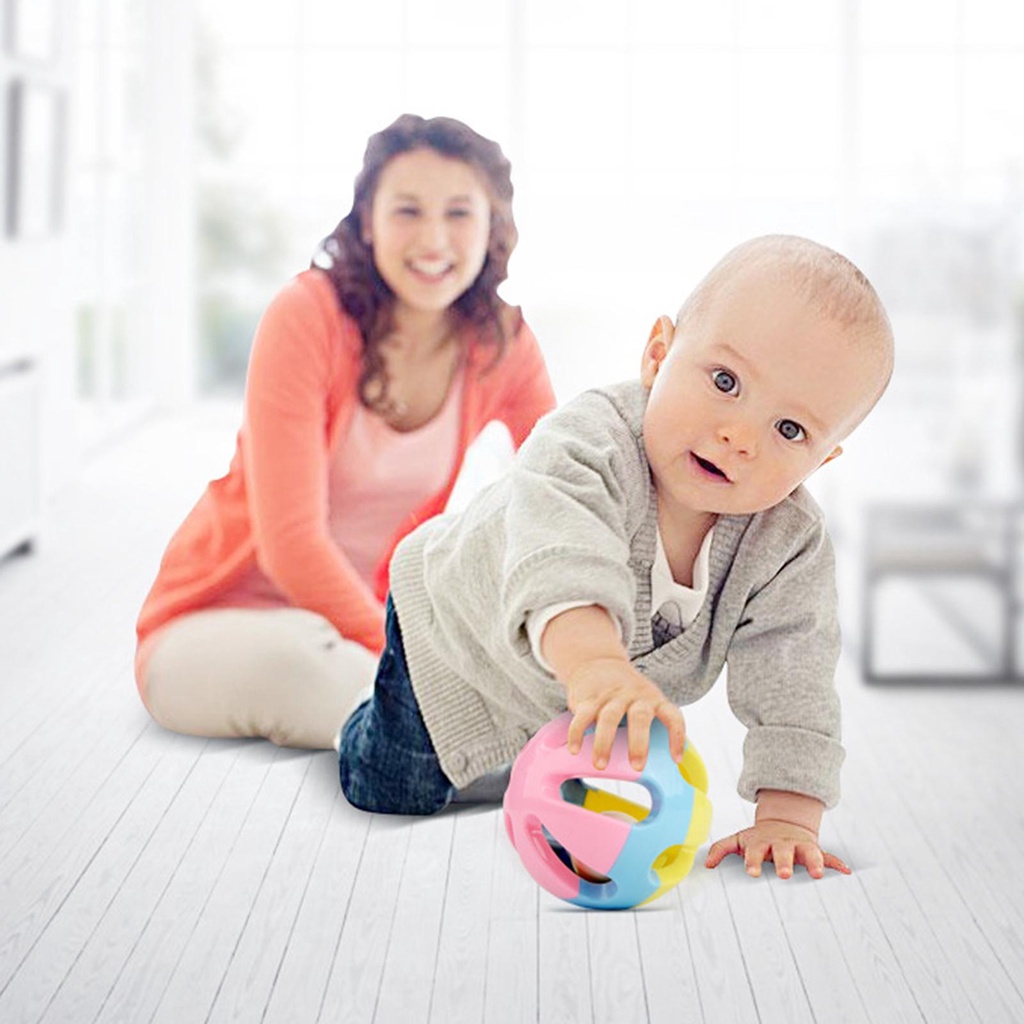 Bóng Lục Lạc Đồ Chơi Cầm Tay Cho Bé 0-6 Tháng Tuổi