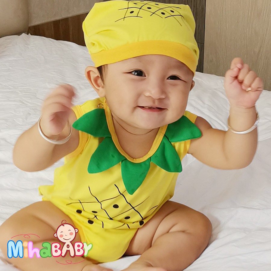 Bộ Bodysuit Chip Trái Thơm Cho Bé Mặc Tết