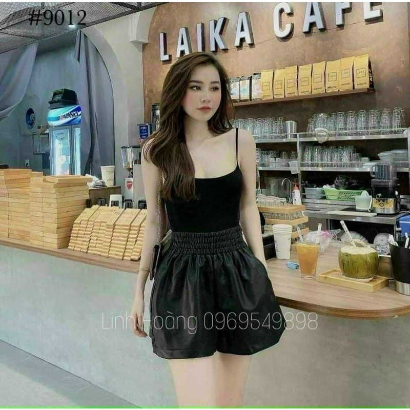 Quần short Da ống rộng hotgirl⚡️⚡️⚡️⚡️p/l/tv765 | BigBuy360 - bigbuy360.vn