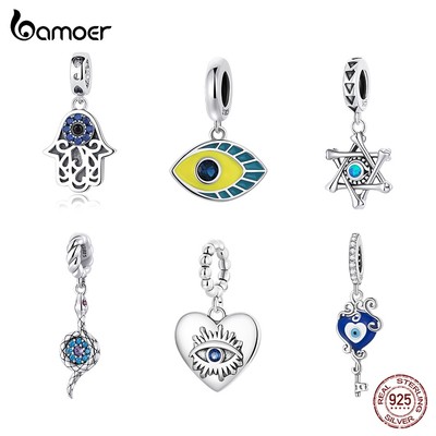 Mặt dây BAMOER bằng bạc 925 nhiều kiểu tùy chọn phong cách thời trang cá tính