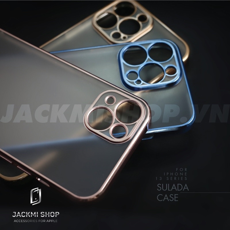 Ốp lưng Sulada lưng nhám chống vân bảo vệ camera cho điện thoại ip 13 13 pro 13 pro max