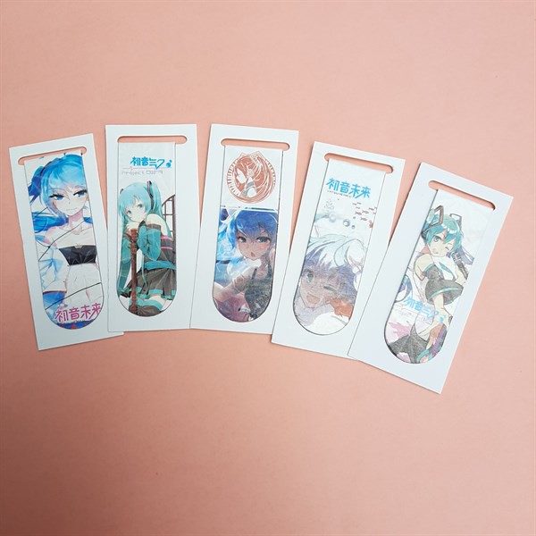 Combo 5 Bookmark Nam Châm Đánh Dấu Sách - Anime (Mẫu Ngẫu Nhiên)