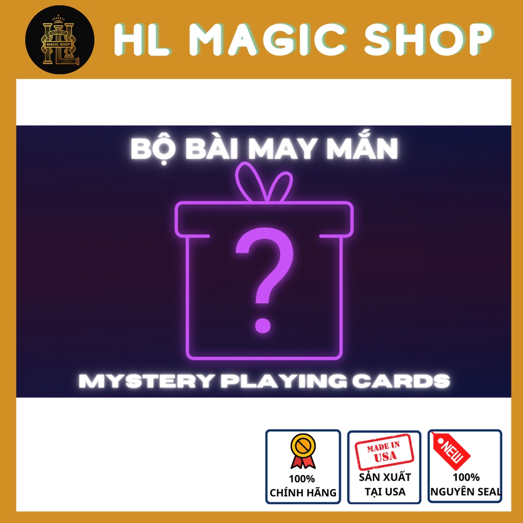 Bộ bài tây may mắn - Mystery Deck - Bộ Bài Ngẫu Nhiên - Hàng Mỹ - Hàng Chính Hãng