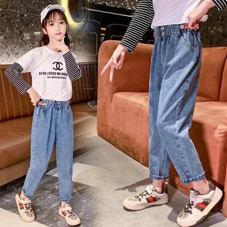 [SALE] QJ49⚡Size110-160 (12-40kg)⚡Quần jean bé gái⚡Thời trang trẻ Em hàng quảng châu freeship