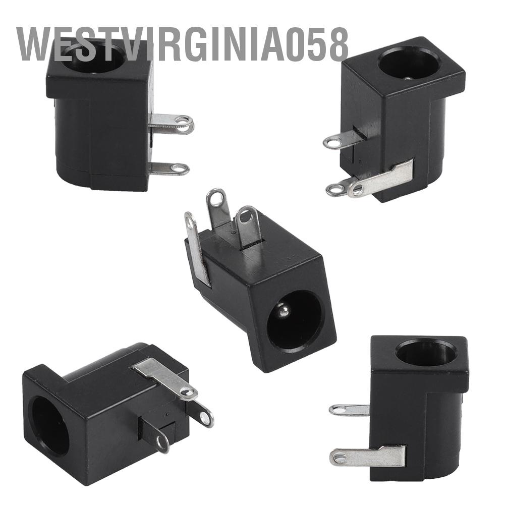 Westvirginia058 50PCS 5.5mm x 2.1mm DC Power Barrel Jack Adapter Breadboard
