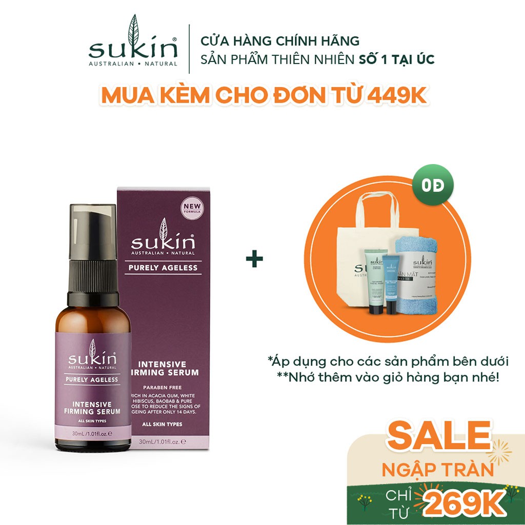 Serum Săn Chắc Da Sukin Purely Ageless Intensive Firming Serum 30ml