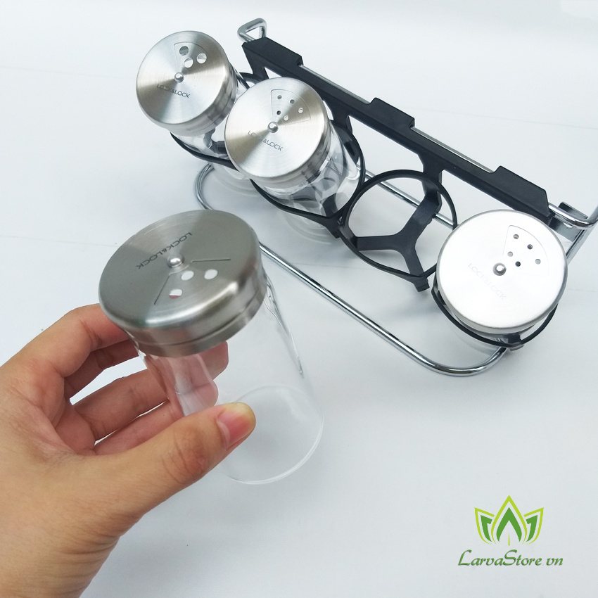 Bộ Đựng Gia Vị Slim Spice Jar Lock&amp;Lock LLG842 130ml x 4