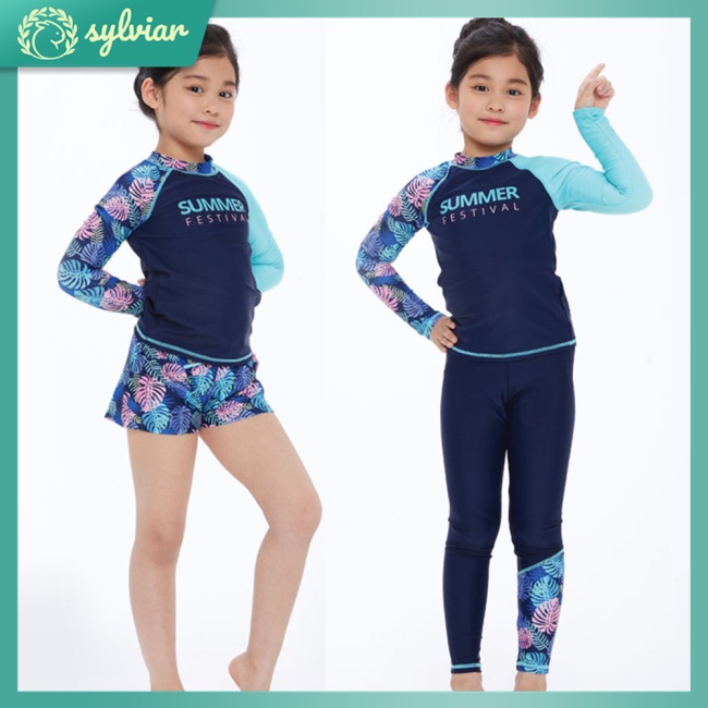 Bộ Đồ Bơi Dài Tay Chống Nắng Nhanh Khô Cho Bé