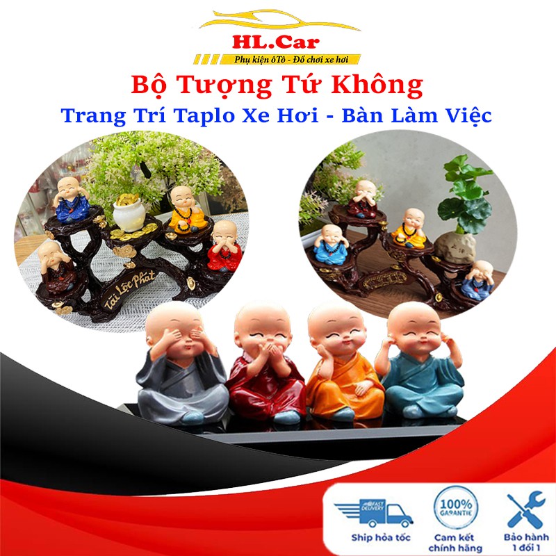 Bộ Tượng Tứ Không – Trang Trí Taplo - Phong Thuỷ