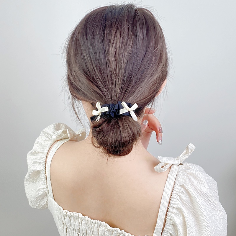 Dây cột tóc co giãn dạng gập hình nơ phong cách Hàn Quốc cho nữ