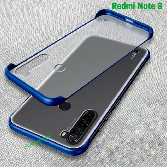 Ốp lưng Xiaomi Redmi Note 8 trong mờ nhám siêu mỏng không bo cạnh