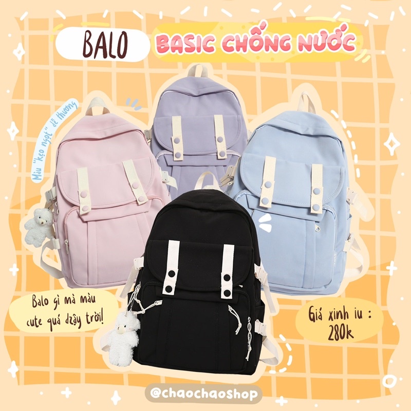 🎒 BALO BASIC CHỐNG NƯỚC