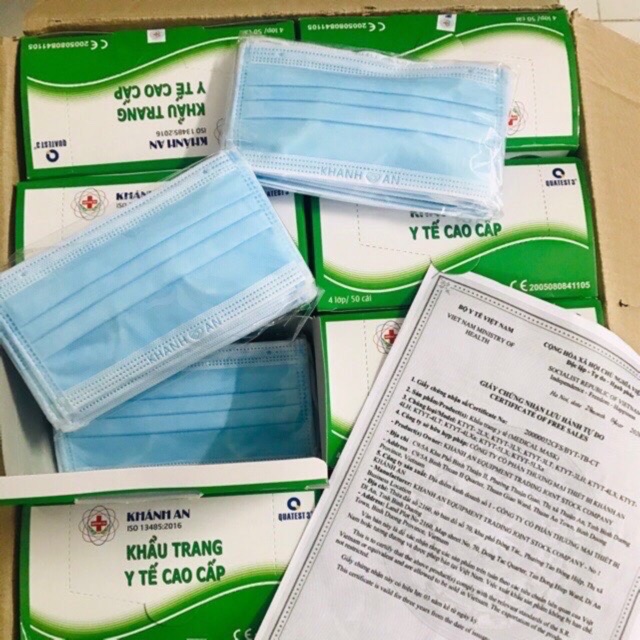 [ HÀNG CHÍNH HÃNG]Khẩu trang y tế Khánh An 4 lớp dày dặn mềm mịn, hình ảnh shop tự chụp | BigBuy360 - bigbuy360.vn