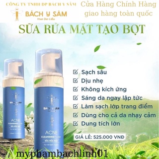 SỮA RỬA MẶTBỌT -BẠCH LINH -BÁCH Y SÂM Da Dầu Mụn Sạch Sâu Tạo Bọt 150 ml ( tặng mặt lạ HA Hàn quốc )