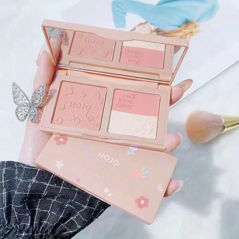 [Hàng mới về] Bảng phấn mắt Hojo ba màu có bắt sáng xinh xắn