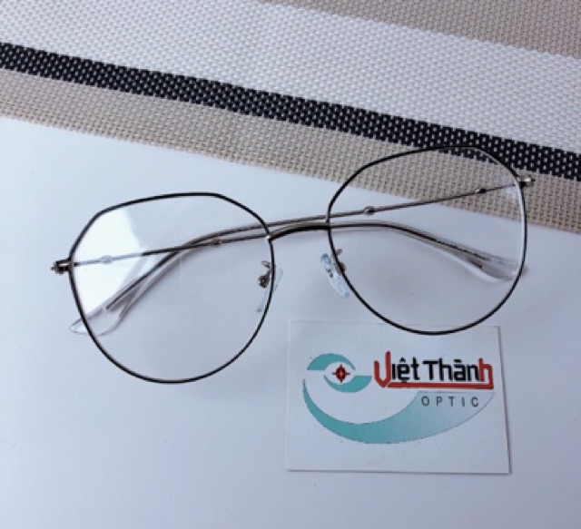 Gọng kính kim loại hạt kèm dây đeo