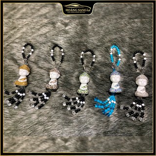 Dây treo gương tượng phật thích ca mâu ni , dây treo gương chiếu hậu tượng phật thích ca đính đá cao cấp
