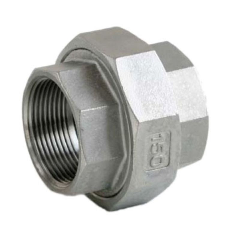 Rắc co thép mạ kẽm, rắc nối 2 đầu ren DN20, 25mm, 32mm, phụ kiện ống kẽm dùng cho ống nước, khí, gas...có gioăng cao su