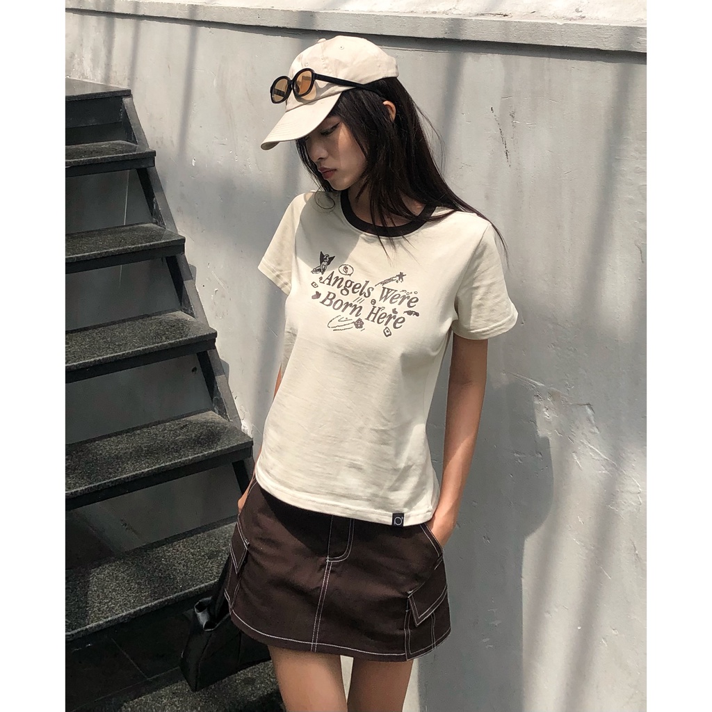 Chân Váy Kaki Túi Hộp PRADIES Cargo Mini Skirt