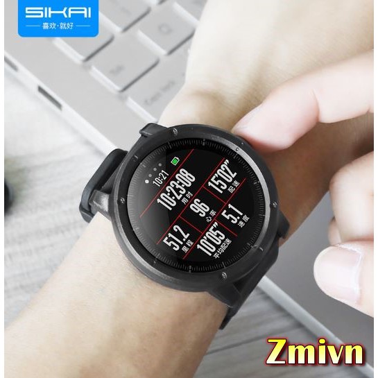 Case viền PC Amazfit Stratos - ốp viền PC Amazfit 2 Sikai