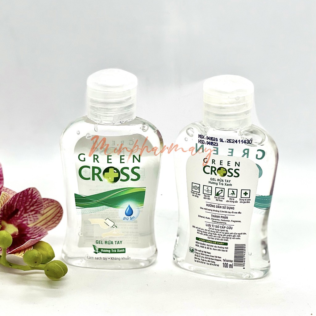 RỬA TAY KHÔ GREEN CROSS HƯƠNG TRÀ XANH DIỆT KHUẨN NHANH - Minpharmacy