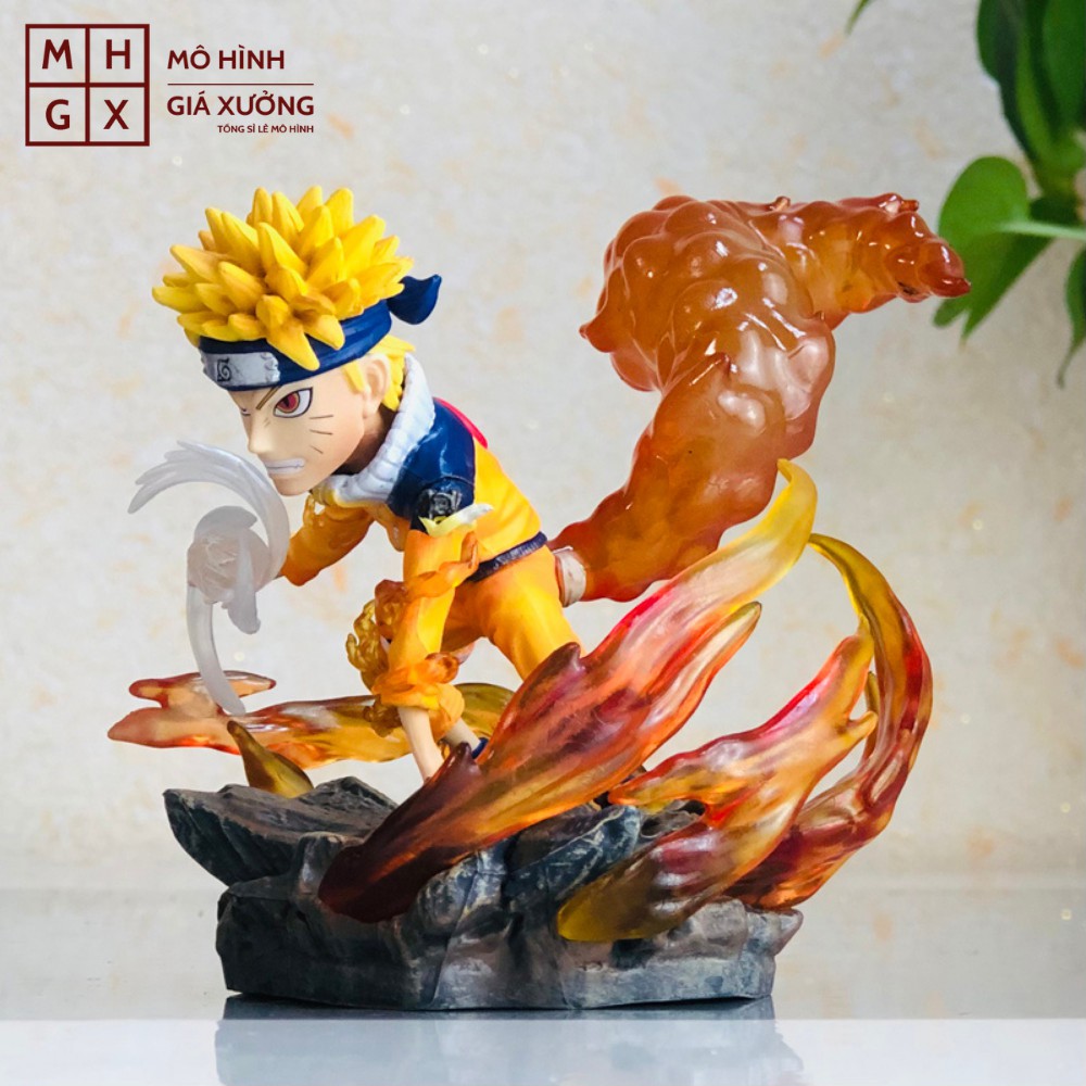 Mô hình Naruto nhất vỹ đang sử dụng rasengan siêu đẹp hàng cực nét cao 9 cm hokage làng lá  jinchuriki cửu vĩ  figue mô