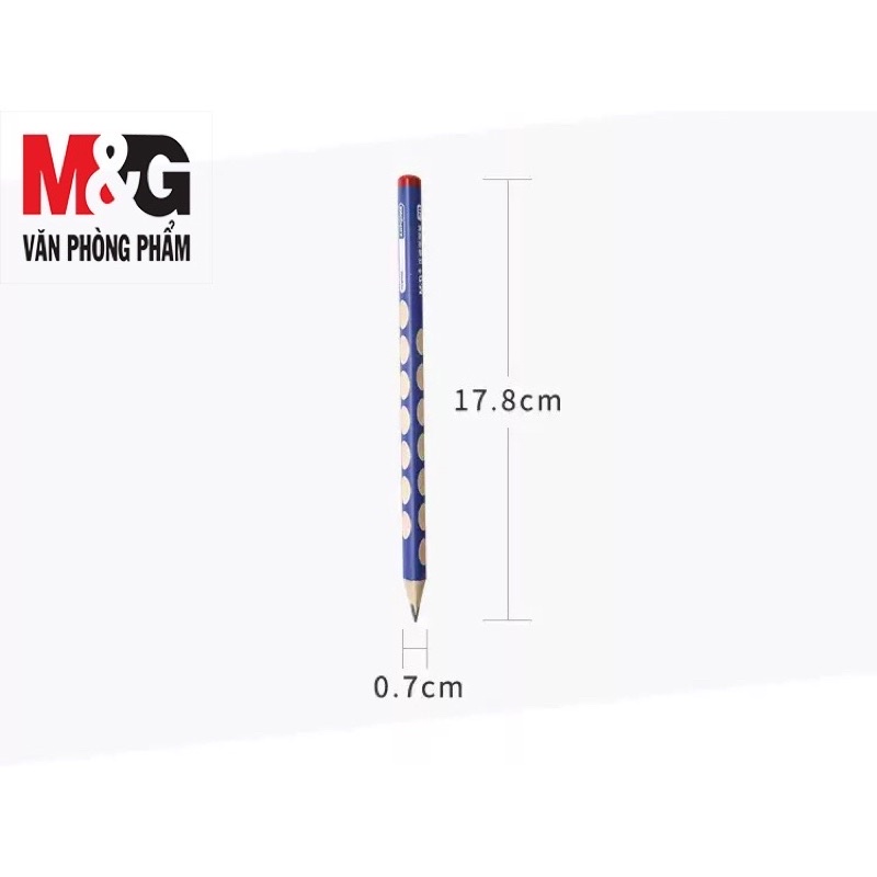 Hộp 12 cây bút chì định vị tay cầm 2B M&G