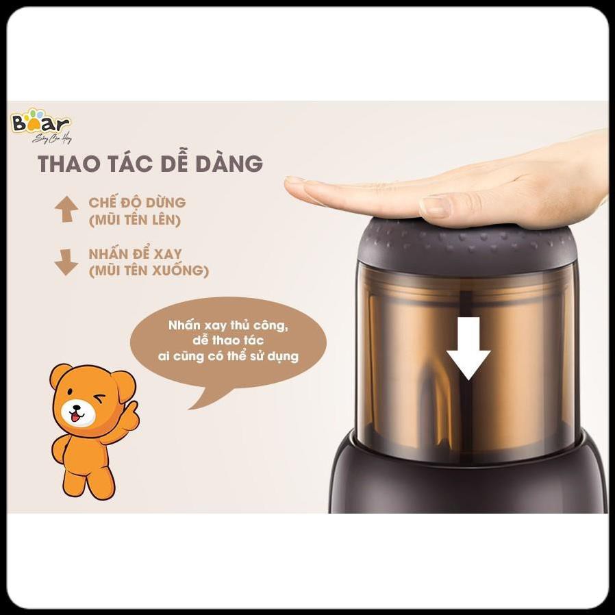 Máy Xay Bột Đa Năng Cao Cấp, Máy Xay Hạt Cà Phê - Tiêu - Hạt Ngũ Cốc Mini _ Bear FSJ-A03D1S (Bản Quốc tế)_Bảo Hành 1 Năm