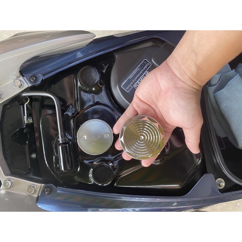 Nắp chụp bình xăng inox 304 CNC ⚡ CAO CẤP ⚡ nắp bình xăng nguyên khối gắn cho mọi dòng xe